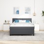 Cama con Base con Colchón Gris Oscuro 140x200 cm Tela de Pana de , Camas y somieres - Ref: Foro24-3337516, Precio: 441,29 €, ...