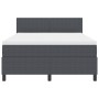 Cama con Base con Colchón Gris Oscuro 140x200 cm Tela de Pana de , Camas y somieres - Ref: Foro24-3337516, Precio: 441,29 €, ...