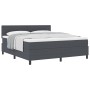 Cama Box Spring con Colchón Gris Oscuro Super King Tela de Pana de , Camas y somieres - Ref: Foro24-3337524, Precio: 541,39 €...