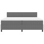 Cama Box Spring con Colchón Gris 200x200 cm Tela de Pana de , Camas y somieres - Ref: Foro24-3337527, Precio: 596,34 €, Descu...