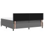 Cama Box Spring con Colchón Gris 200x200 cm Tela de Pana de , Camas y somieres - Ref: Foro24-3337527, Precio: 596,34 €, Descu...