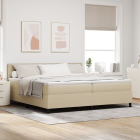 Cama con Base con Colchón Verde Claro Gris 200x200 cm Tela de Terciopelo de , Camas y somieres - Ref: Foro24-3337530, Precio:...