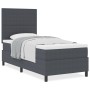 Cama con Base Tapizada con Colchón Gris Oscuro 90x200 cm Tela de Corduroy de , Camas y somieres - Ref: Foro24-3337540, Precio...