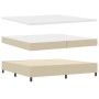 Cama con Base con Colchón Verde Claro Gris 200x200 cm Tela de Terciopelo de , Camas y somieres - Ref: Foro24-3337530, Precio:...