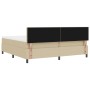 Cama con Base con Colchón Verde Claro Gris 200x200 cm Tela de Terciopelo de , Camas y somieres - Ref: Foro24-3337530, Precio:...