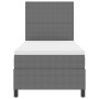 Cama con somier con colchón gris claro 100x200 cm tela de terciopelo de , Camas y somieres - Ref: Foro24-3337543, Precio: 359...