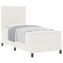 Cama Box Spring con Colchón Crema 100x200 cm Tela de Pana de , Camas y somieres - Ref: Foro24-3337545, Precio: 346,33 €, Desc...