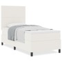 Cama Box Spring con Colchón Crema 100x200 cm Tela de Pana de , Camas y somieres - Ref: Foro24-3337545, Precio: 346,33 €, Desc...