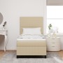 Cama con Box Spring con Colchón Verde Claro Gris 100x200 cm Tela de Pana de , Camas y somieres - Ref: Foro24-3337546, Precio:...