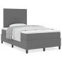 Cama con Somier con Colchón Gris Claro 120x200 cm Tela de Corduroy de , Camas y somieres - Ref: Foro24-3337551, Precio: 432,3...