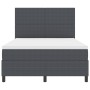 Cama con Somier y Colchón Gris Oscuro 140x200 cm Tela de Terciopelo de , Camas y somieres - Ref: Foro24-3337560, Precio: 491,...