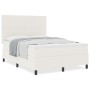 Cama con Base Tapizada con Colchón Crema 140x200 cm Tela de Corduroy de , Camas y somieres - Ref: Foro24-3337561, Precio: 490...