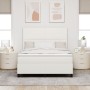Cama con Base Tapizada con Colchón Crema 140x200 cm Tela de Corduroy de , Camas y somieres - Ref: Foro24-3337561, Precio: 490...