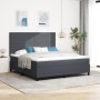 Cama con Box Spring con Colchón Gris Oscuro Super King Tela de Pana de , Camas y somieres - Ref: Foro24-3337568, Precio: 601,...