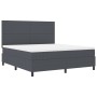 Cama con Box Spring con Colchón Gris Oscuro Super King Tela de Pana de , Camas y somieres - Ref: Foro24-3337568, Precio: 601,...