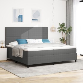 Cama con Somier con Colchón Gris Claro 200x200 cm Tela de Pana de , Camas y somieres - Ref: Foro24-3337571, Precio: 662,00 €,...