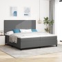 Cama con Somier con Colchón Gris Claro 200x200 cm Tela de Pana de , Camas y somieres - Ref: Foro24-3337571, Precio: 662,00 €,...