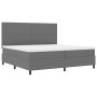 Cama con Somier con Colchón Gris Claro 200x200 cm Tela de Pana de , Camas y somieres - Ref: Foro24-3337571, Precio: 662,00 €,...