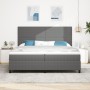 Cama con Somier con Colchón Gris Claro 200x200 cm Tela de Pana de , Camas y somieres - Ref: Foro24-3337571, Precio: 662,00 €,...
