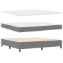 Cama con Somier con Colchón Gris Claro 200x200 cm Tela de Pana de , Camas y somieres - Ref: Foro24-3337571, Precio: 662,00 €,...
