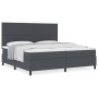 Cama con Base con Colchón Gris Oscuro 200x200 cm Tela de Corduroy de , Camas y somieres - Ref: Foro24-3337572, Precio: 664,93...
