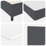 Cama con Base de Resortes con Colchón & Luz LED Gris Oscuro 90x200 cm Tela de Pana de , Camas y somieres - Ref: Foro24-333758...