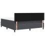 Cama con somier con colchón y luz LED gris oscuro tela de corduroy de , Camas y somieres - Ref: Foro24-3337612, Precio: 530,1...