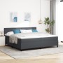Cama con Box Spring con Colchón Gris Oscuro Tejido de corduroy de , Camas y somieres - Ref: Foro24-3337616, Precio: 578,99 €,...