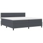 Cama con Box Spring con Colchón Gris Oscuro Tejido de corduroy de , Camas y somieres - Ref: Foro24-3337616, Precio: 578,99 €,...