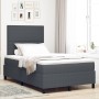 Cama con Somier de con Colchón Gris Oscuro Tela Acanalada de , Camas y somieres - Ref: Foro24-3337640, Precio: 410,17 €, Desc...