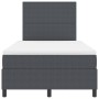 Cama con Somier de con Colchón Gris Oscuro Tela Acanalada de , Camas y somieres - Ref: Foro24-3337640, Precio: 410,17 €, Desc...