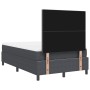 Cama con Somier de con Colchón Gris Oscuro Tela Acanalada de , Camas y somieres - Ref: Foro24-3337640, Precio: 410,17 €, Desc...