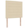 Cabecero Diseño Líneas Crema 90 cm Tela de , Cabeceros y pies de cama - Ref: Foro24-3337675, Precio: 66,28 €, Descuento: %