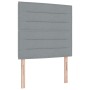 Cabecero Diseño de Líneas Gris Claro 100 cm Tela de , Cabeceros y pies de cama - Ref: Foro24-3337677, Precio: 84,74 €, Descue...