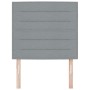 Cabecero Diseño de Líneas Gris Claro 100 cm Tela de , Cabeceros y pies de cama - Ref: Foro24-3337677, Precio: 84,74 €, Descue...