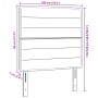 Cabecero Diseño de Líneas Gris Claro 100 cm Tela de , Cabeceros y pies de cama - Ref: Foro24-3337677, Precio: 84,74 €, Descue...