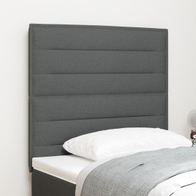 Cabecero Diseño Lineal Gris Oscuro 100 cm Tela de , Cabeceros y pies de cama - Ref: Foro24-3337678, Precio: 84,74 €, Descuent...