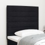 Cabecero Diseño Lineas Negro 100 cm Tela de , Cabeceros y pies de cama - Ref: Foro24-3337679, Precio: 84,74 €, Descuento: %