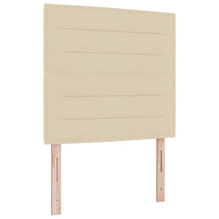 Cabecero Diseño de líneas Crema 100 cm Tela de , Cabeceros y pies de cama - Ref: Foro24-3337682, Precio: 84,74 €, Descuento: %