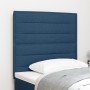 Cabecero Diseño de Líneas Azul 100 cm Tela de , Cabeceros y pies de cama - Ref: Foro24-3337683, Precio: 85,38 €, Descuento: %