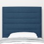 Cabecero Diseño de Líneas Azul 100 cm Tela de , Cabeceros y pies de cama - Ref: Foro24-3337683, Precio: 85,38 €, Descuento: %