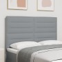 cabecero Diseño Lines Gris Claro 140 cm Tela de , Cabeceros y pies de cama - Ref: Foro24-3337684, Precio: 130,23 €, Descuento: %