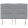 cabecero Diseño Lines Gris Claro 140 cm Tela de , Cabeceros y pies de cama - Ref: Foro24-3337684, Precio: 130,23 €, Descuento: %