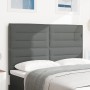 Cabecero Diseño Líneas Gris Oscuro 140 cm Tela de , Cabeceros y pies de cama - Ref: Foro24-3337685, Precio: 130,23 €, Descuen...