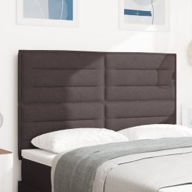 cabecero Diseño de Líneas Marrón Oscuro 140 cm Tela de , Cabeceros y pies de cama - Ref: Foro24-3337687, Precio: 130,44 €, De...