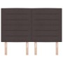 cabecero Diseño de Líneas Marrón Oscuro 140 cm Tela de , Cabeceros y pies de cama - Ref: Foro24-3337687, Precio: 130,44 €, De...