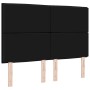 Cabecero Diseño de Líneas Negro 140 cm Tela de , Cabeceros y pies de cama - Ref: Foro24-3337686, Precio: 108,14 €, Descuento: %