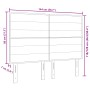 cabecero Diseño de Líneas Marrón Oscuro 140 cm Tela de , Cabeceros y pies de cama - Ref: Foro24-3337687, Precio: 130,44 €, De...