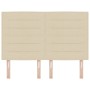 Cabecero Diseño Lines Crema 140 cm Tela de , Cabeceros y pies de cama - Ref: Foro24-3337689, Precio: 130,44 €, Descuento: %
