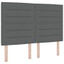 Cabecero Diseño Línea Gris Oscuro 160 cm Tela de , Cabeceros y pies de cama - Ref: Foro24-3337692, Precio: 111,14 €, Descuent...